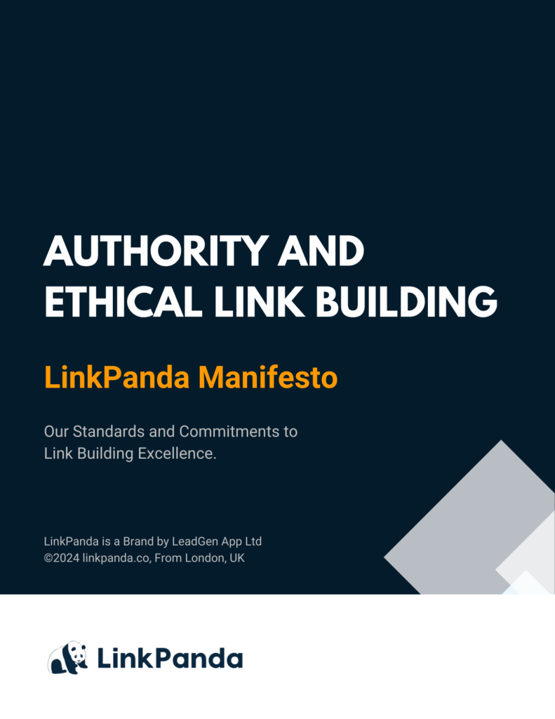 Authorityand Ethical Link Building - LinkPanda Manifesto