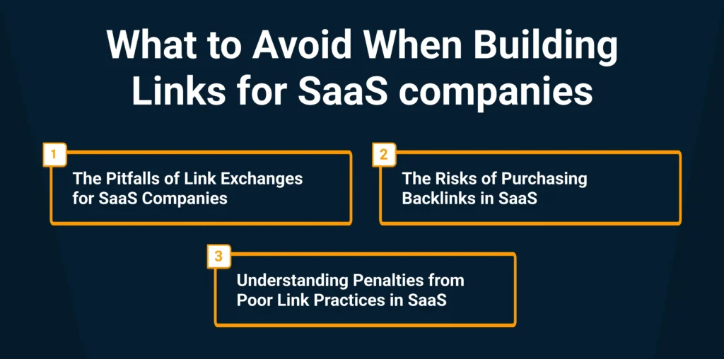 What to Avoid When Building Links for SaaS companies